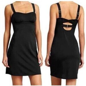 Athleta Black Pura Stretch Swim Dressn Built in Bra Women's Size 36 B/C